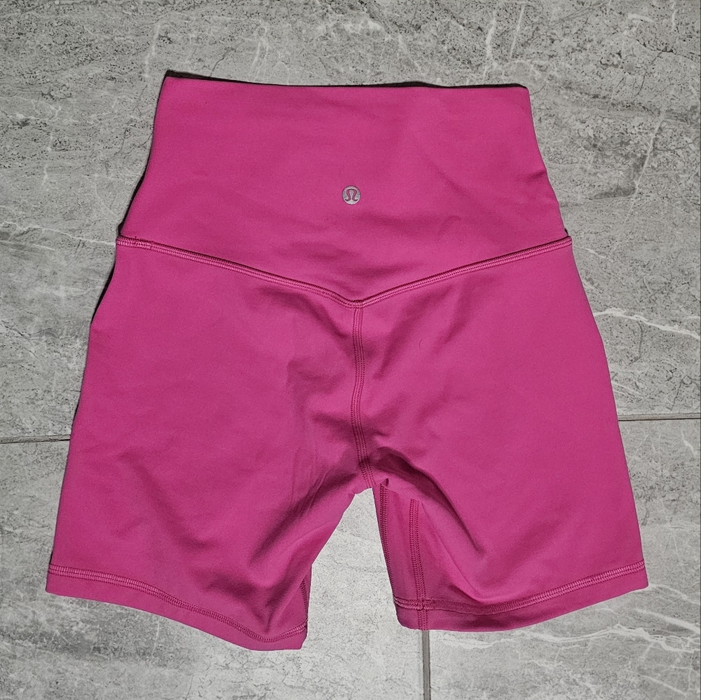 lululemon athletica Women's Vibrant Pink Bike Shorts